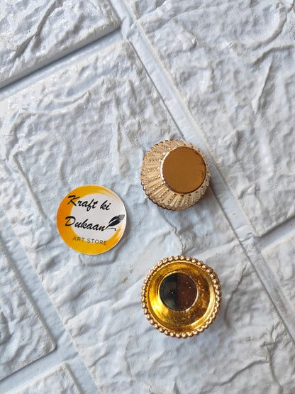 Golden Katori 2.5CM Pack of 50 - Kraft ki Dukaan