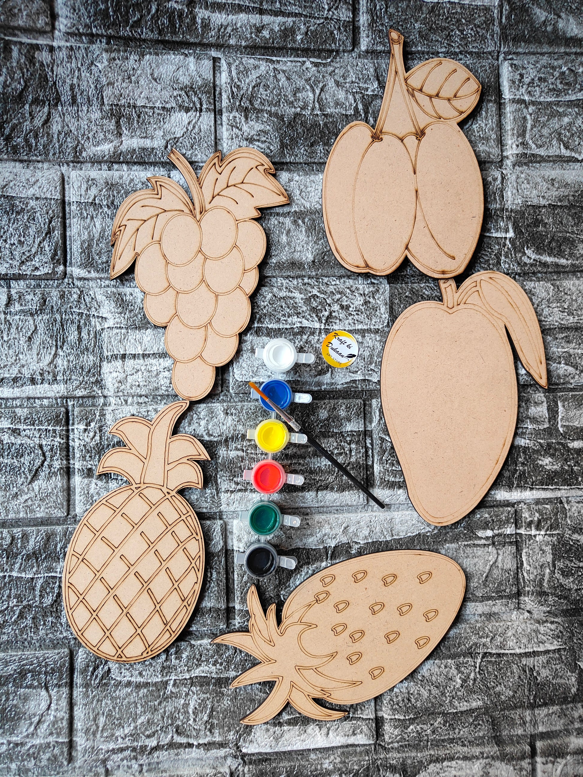 DIY MDF Mandala Painting Kit B1 - Kraft ki Dukaan