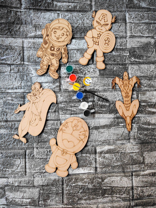 DIY MDF Mandala Painting Kit B2 - Kraft ki Dukaan