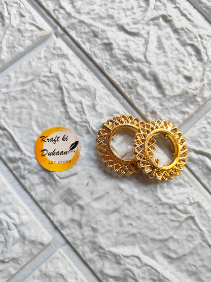 Golden Flower Kadi Beads Pack of 25 - Kraft ki Dukaan