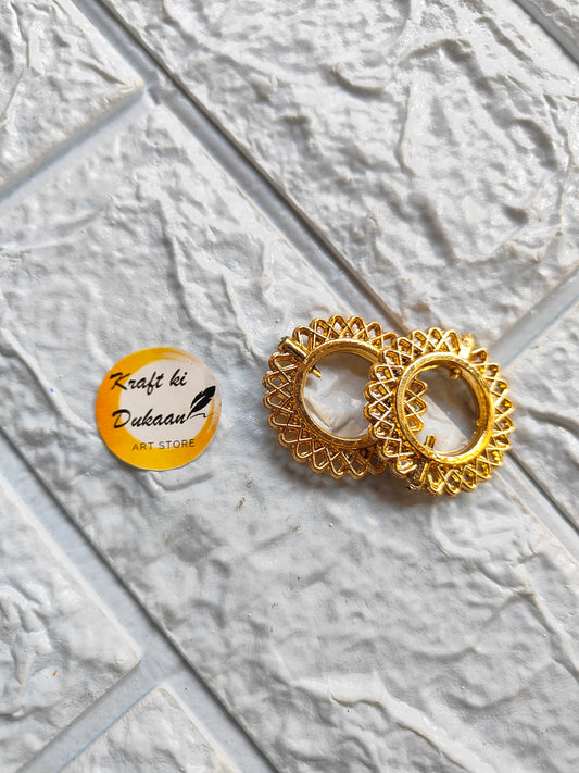 Golden Flower Kadi Beads Pack of 25 - Kraft ki Dukaan