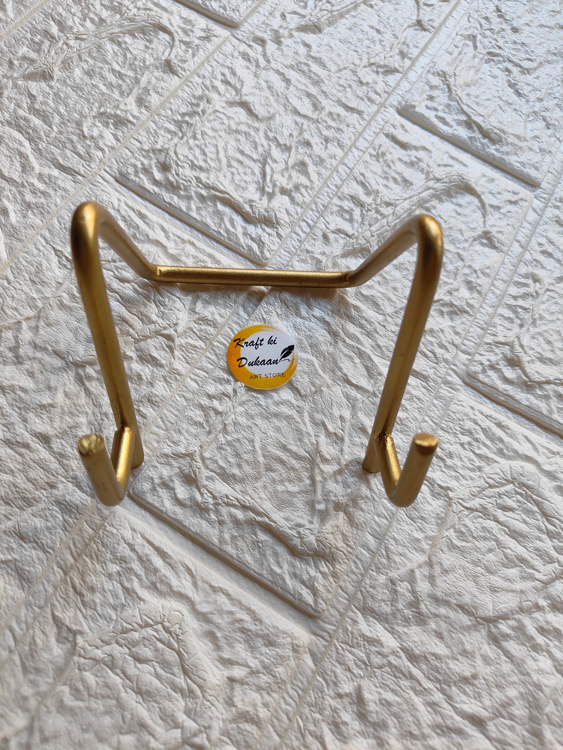 Golden Metal Stand C - Kraft ki Dukaan