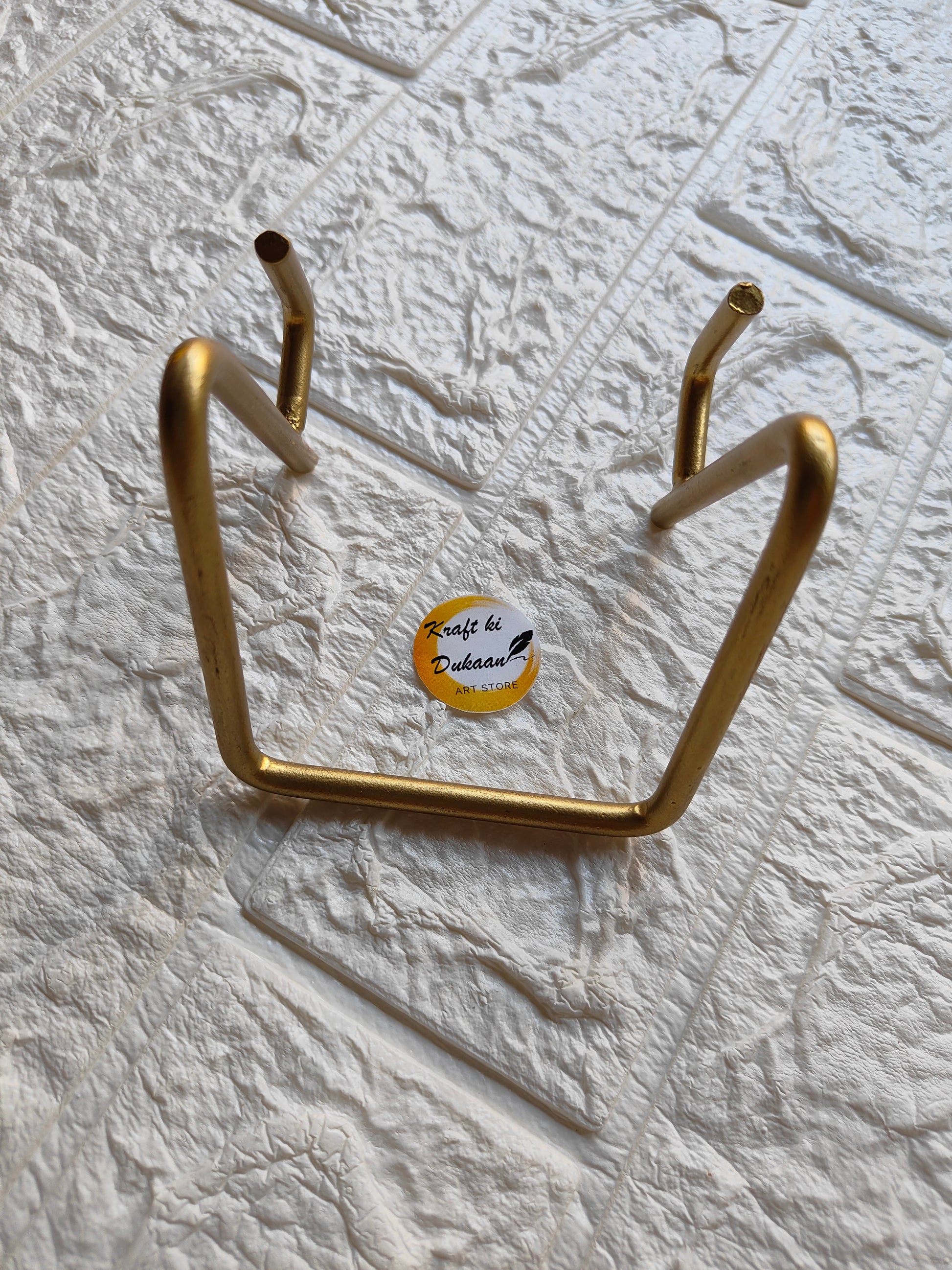 Golden Metal Stand C - Kraft ki Dukaan