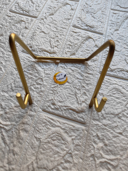 Golden Metal Stand C - Kraft ki Dukaan