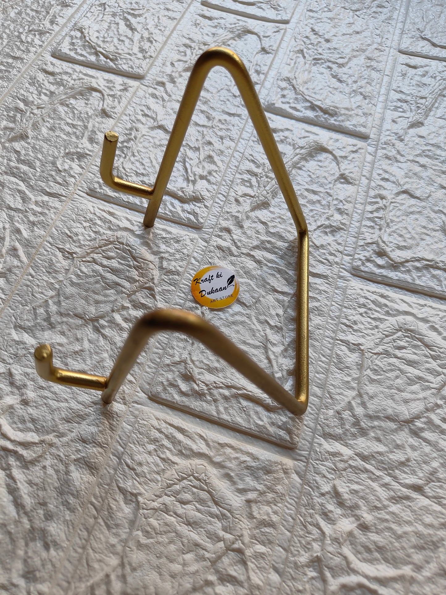Golden Metal Stand C - Kraft ki Dukaan