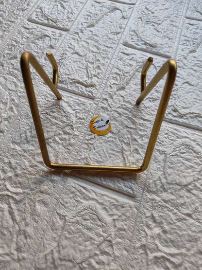Golden Metal Stand C - Kraft ki Dukaan