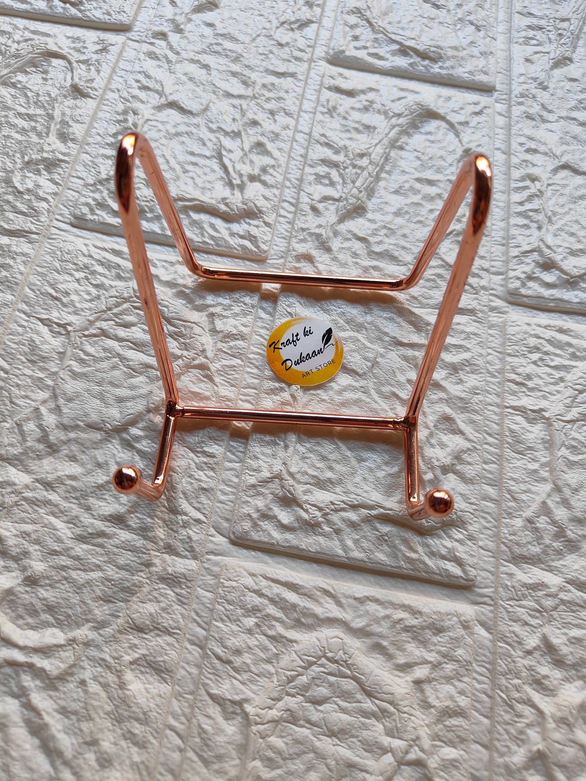 Rose Gold Metal Stand D - Kraft ki Dukaan