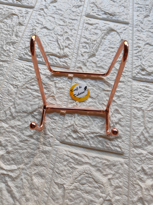 Rose Gold Metal Stand D - Kraft ki Dukaan