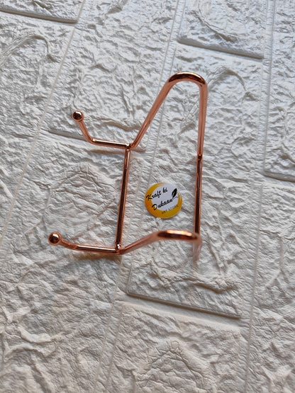 Rose Gold Metal Stand D - Kraft ki Dukaan