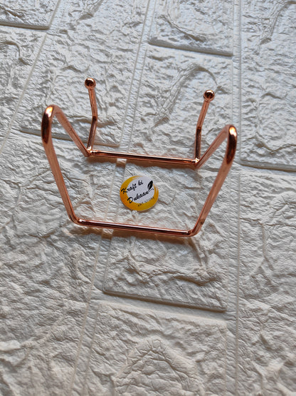 Rose Gold Metal Stand D - Kraft ki Dukaan