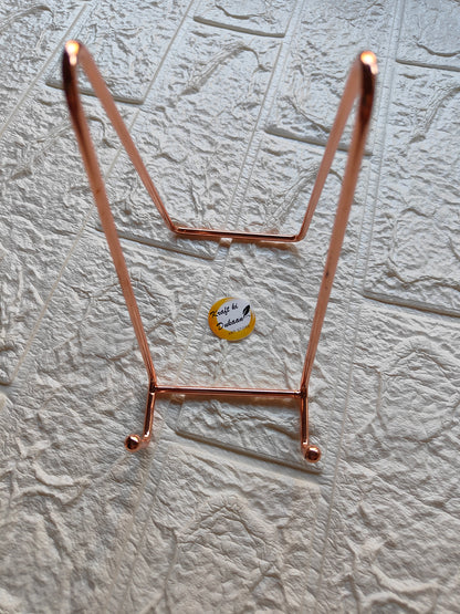 Rose Gold Metal Stand D - Kraft ki Dukaan