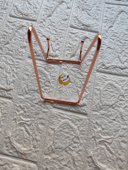 Rose Gold Metal Stand D - Kraft ki Dukaan