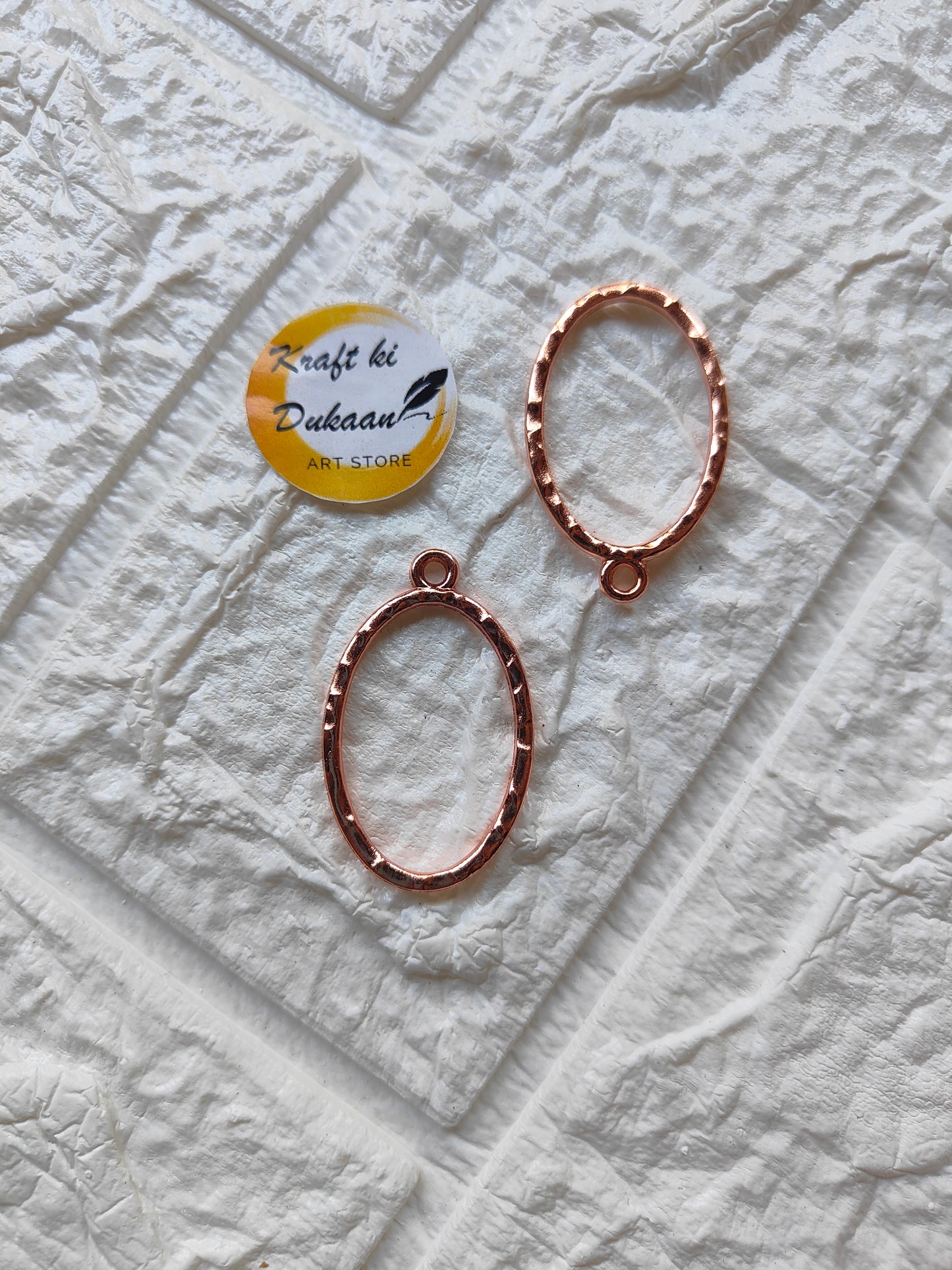 Oval Shape Bezel Pendant 5PC Set - Kraft ki Dukaan