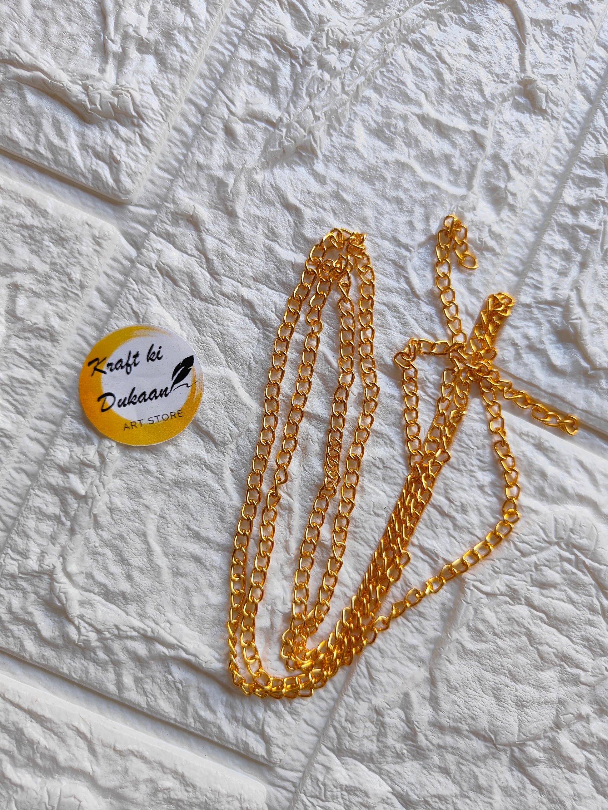 Designer Golden Chain A3 - Kraft ki Dukaan