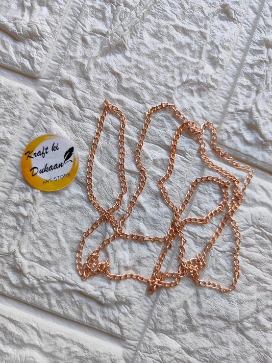 Designer Rose Gold Chain A3 - Kraft ki Dukaan