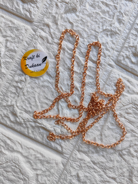 Designer Rose Gold Chain A1 - Kraft ki Dukaan