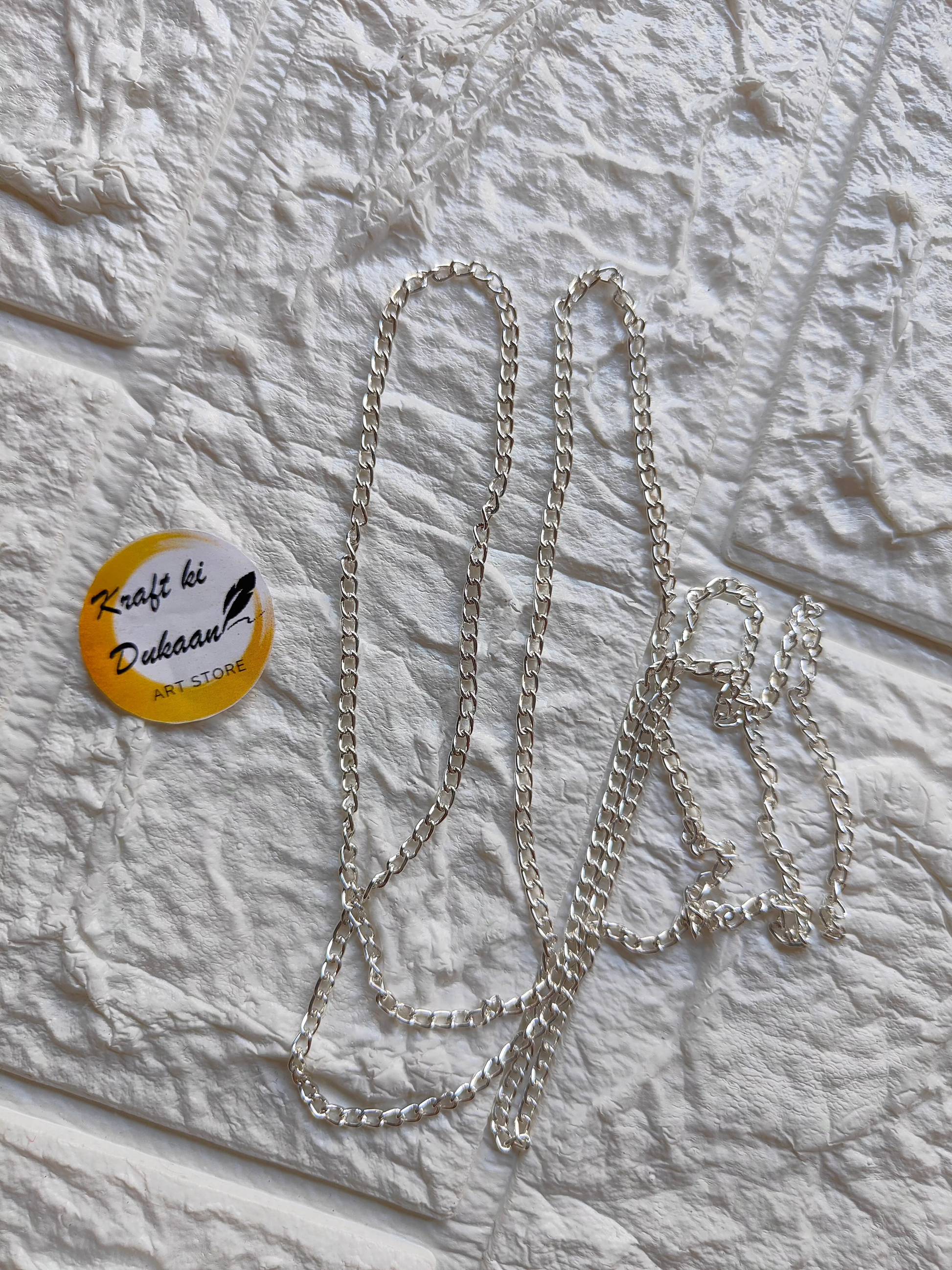 Designer Silver Chain A2 - Kraft ki Dukaan