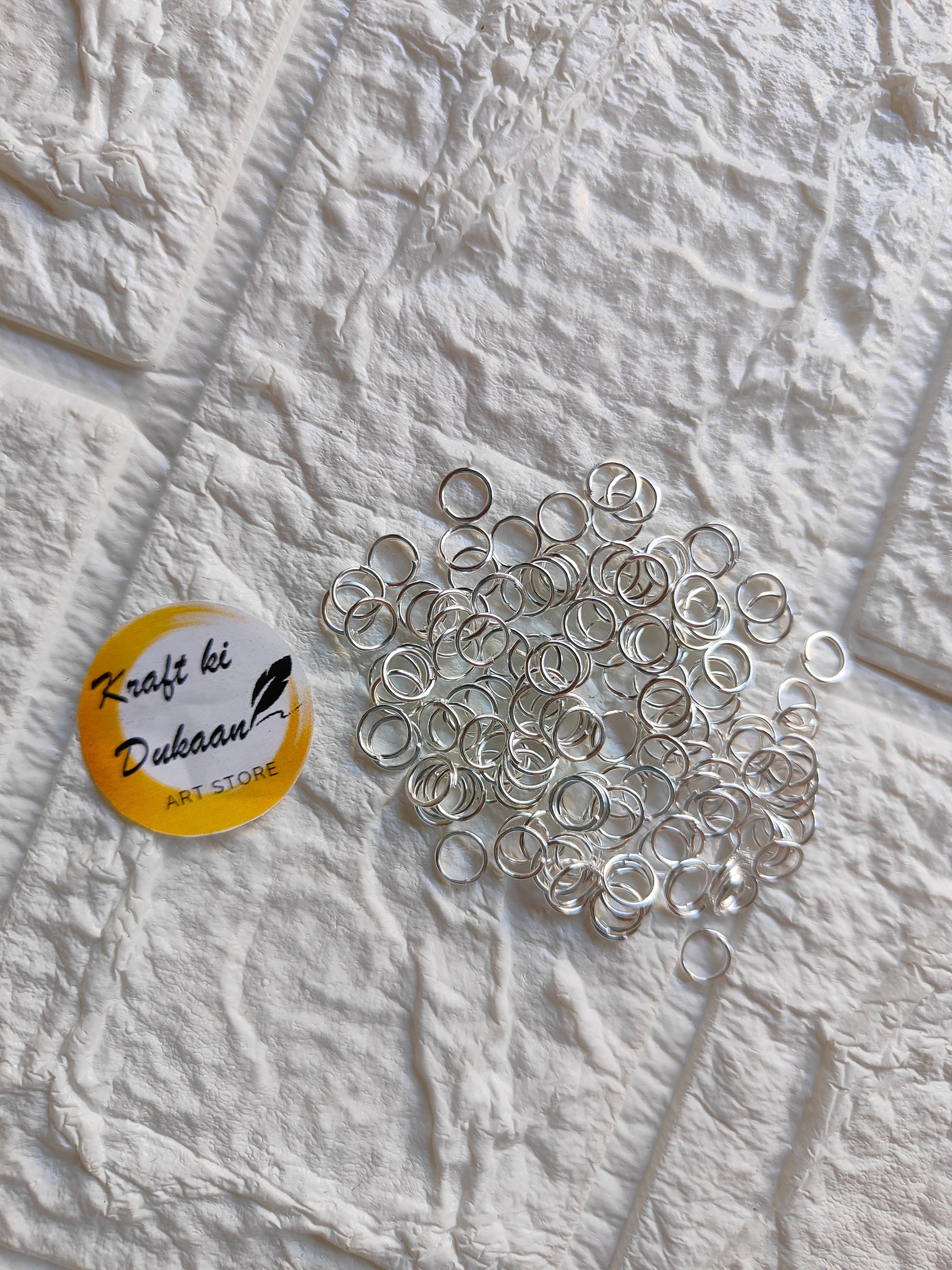 Silver Circle Metal Rings - Kraft ki Dukaan