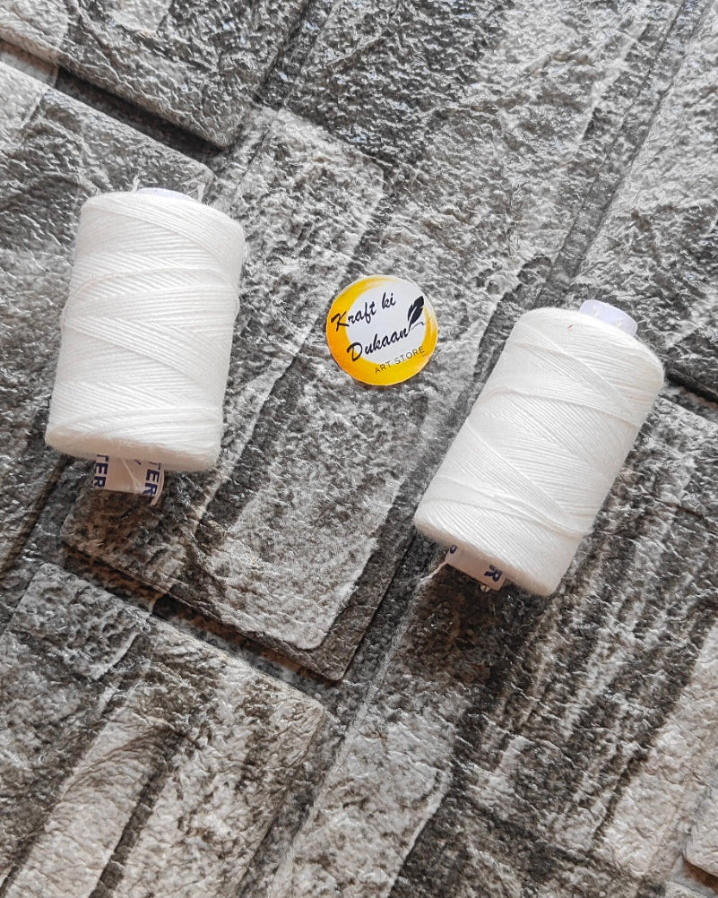 White Yarn Thin - Kraft ki Dukaan