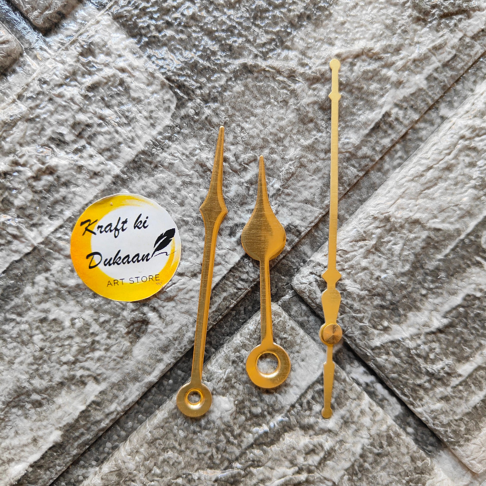 Clock Hands Gold Metal C4 - Kraft ki Dukaan
