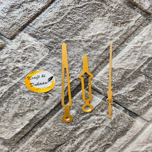 Clock Hands Gold Metal C1 - Kraft ki Dukaan