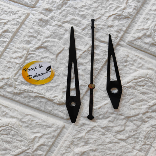 Clock Hands Black Metal C8 - Kraft ki Dukaan