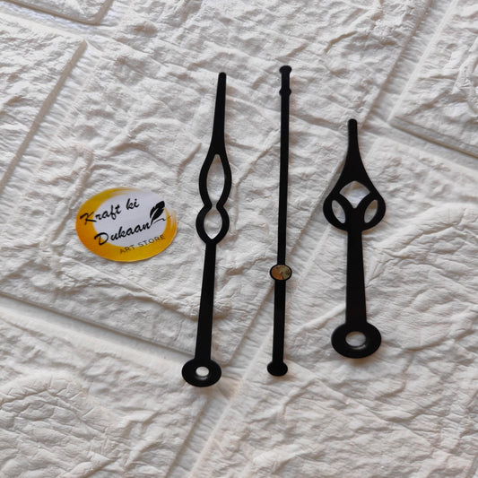 Clock Hands Black Metal C9 - Kraft ki Dukaan