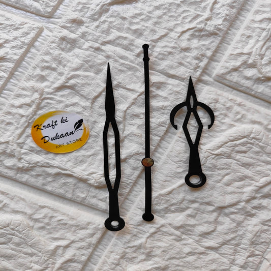 Clock Hands Black Metal C10 - Kraft ki Dukaan