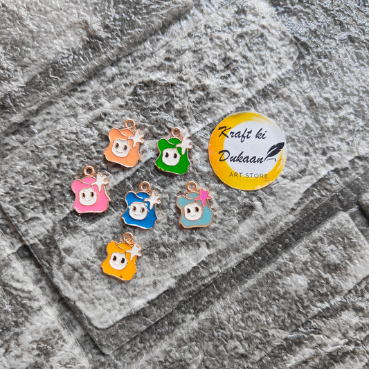 Multi Star Metal Charms 10PC Set - Kraft ki Dukaan