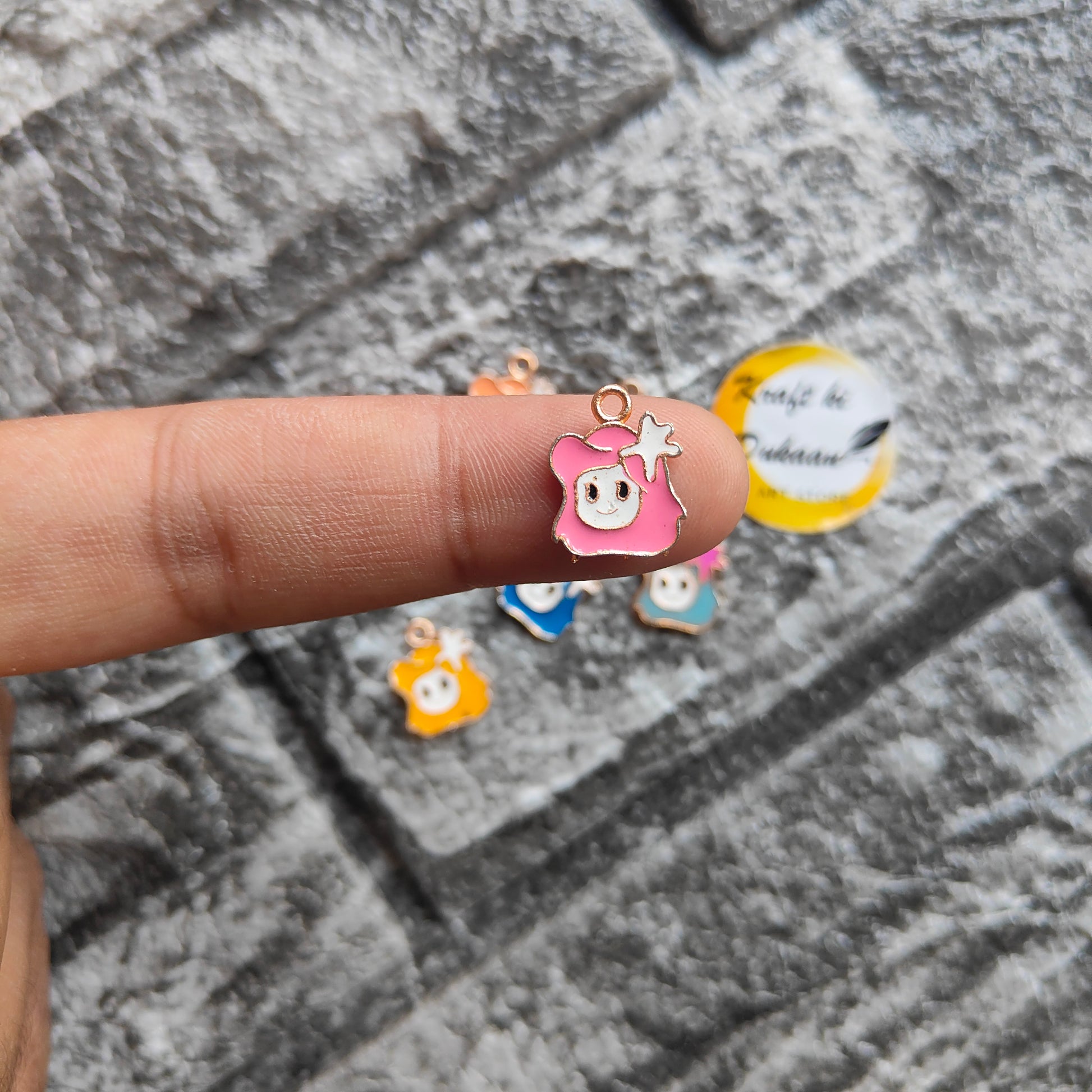 Multi Star Metal Charms 10PC Set - Kraft ki Dukaan