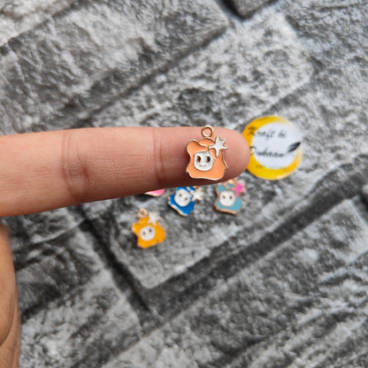 Multi Star Metal Charms 10PC Set - Kraft ki Dukaan