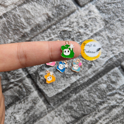 Multi Star Metal Charms 10PC Set - Kraft ki Dukaan
