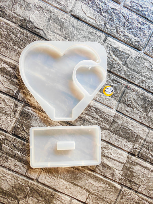 Side Heart with Stand Mould - Kraft ki Dukaan