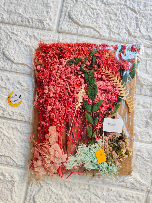 Mix Dry Flower Sheet Big A9 - Kraft ki Dukaan