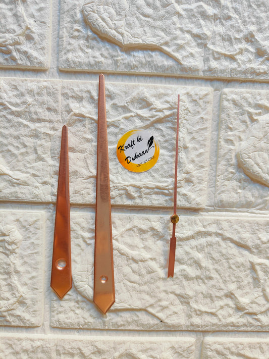Clock Hands Metal Rose Gold - Kraft ki Dukaan