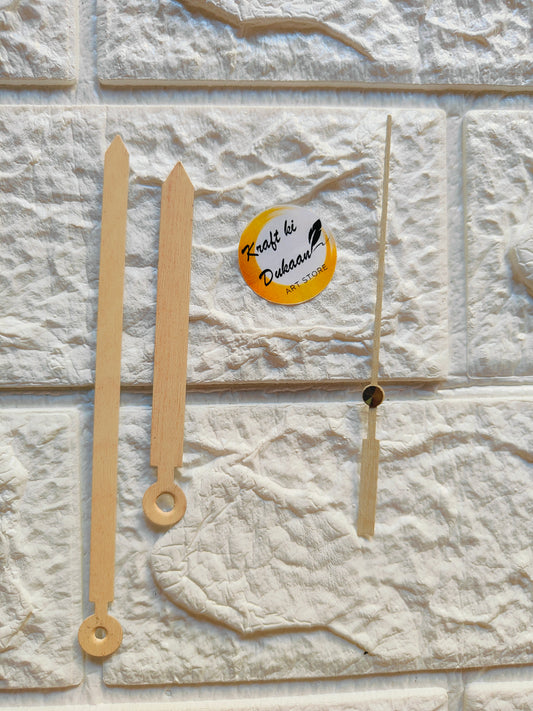 Clock Hands Metal Wooden Finishing W1 - Kraft ki Dukaan
