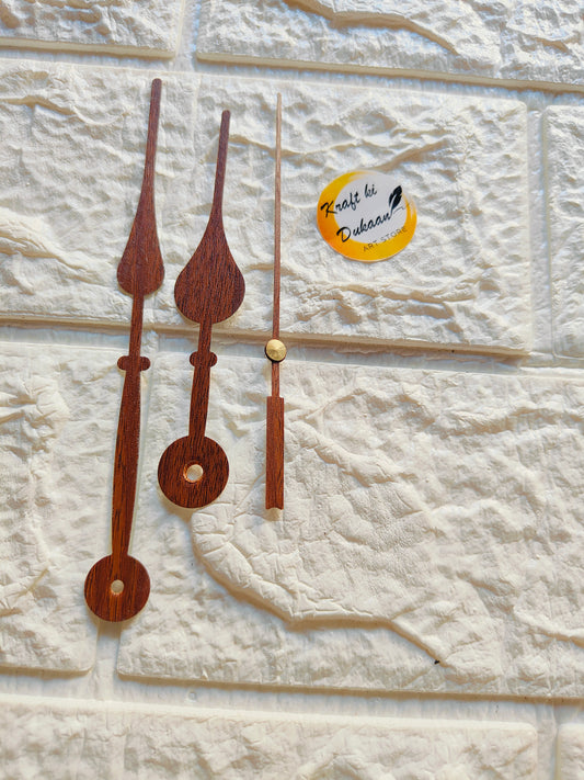 Clock Hands Metal Wooden Finishing W3 - Kraft ki Dukaan