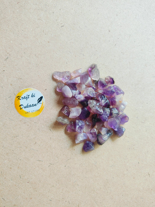 Natural Purple Amethyst Stones - Kraft ki Dukaan