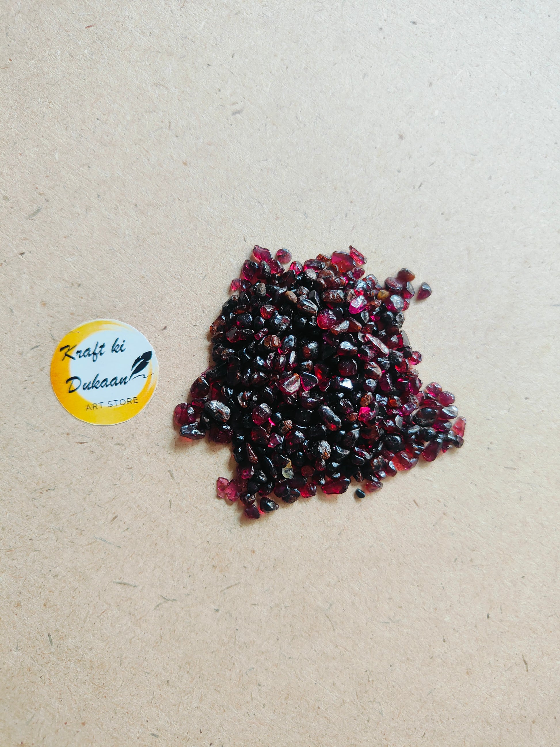 Natural Red Garnet Stones - Kraft ki Dukaan
