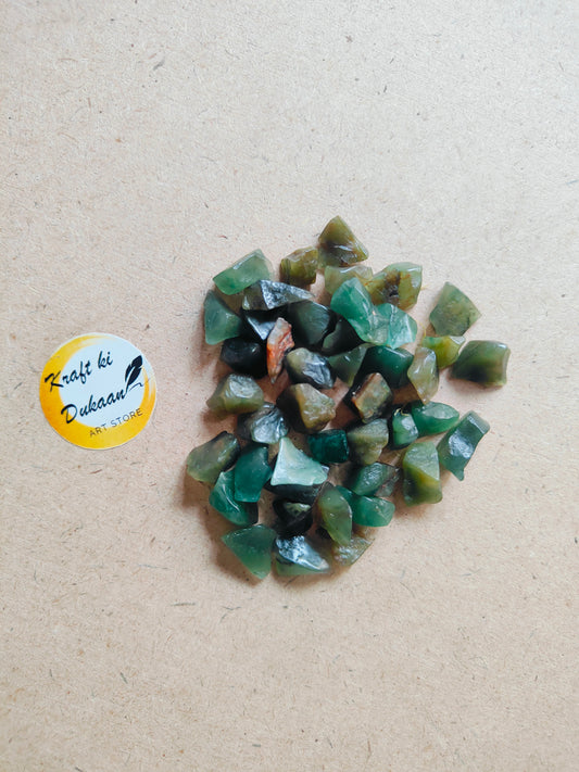Natural Green Jade Stones - Kraft ki Dukaan