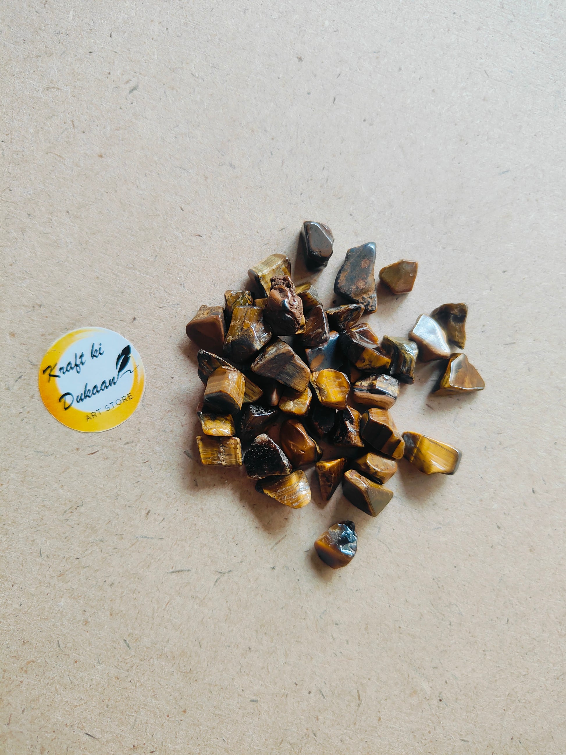 Natural Tiger Eye Stones - Kraft ki Dukaan