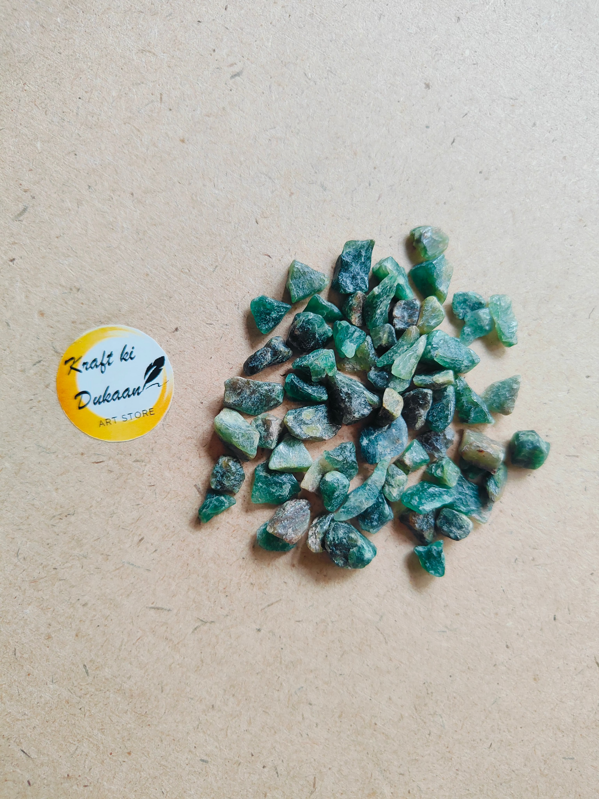 Natural Green Jade Stones - Kraft ki Dukaan