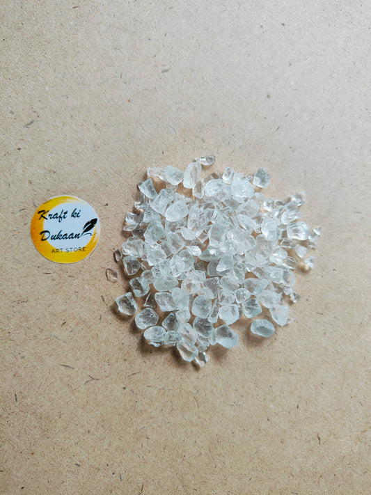 Transparent Crystal Stones 4-6mm - Kraft ki Dukaan
