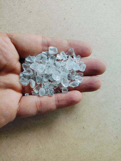 Transparent Crystal Stones 4-6mm - Kraft ki Dukaan