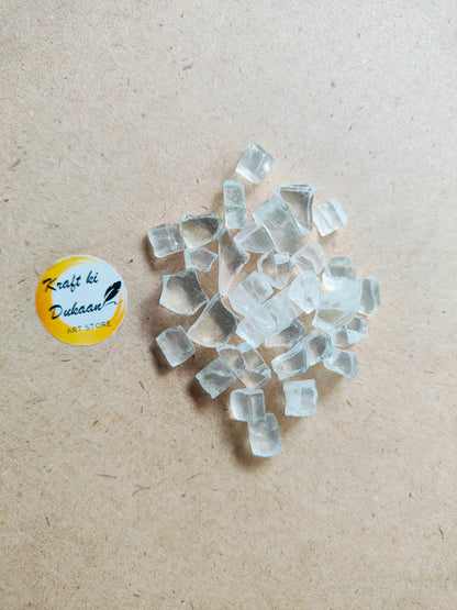 Transparent Crystal Stones 6-8mm - Kraft ki Dukaan