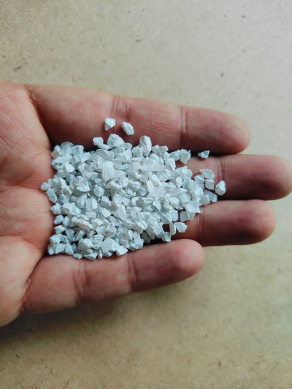 Glass Colour Stones White - Kraft ki Dukaan