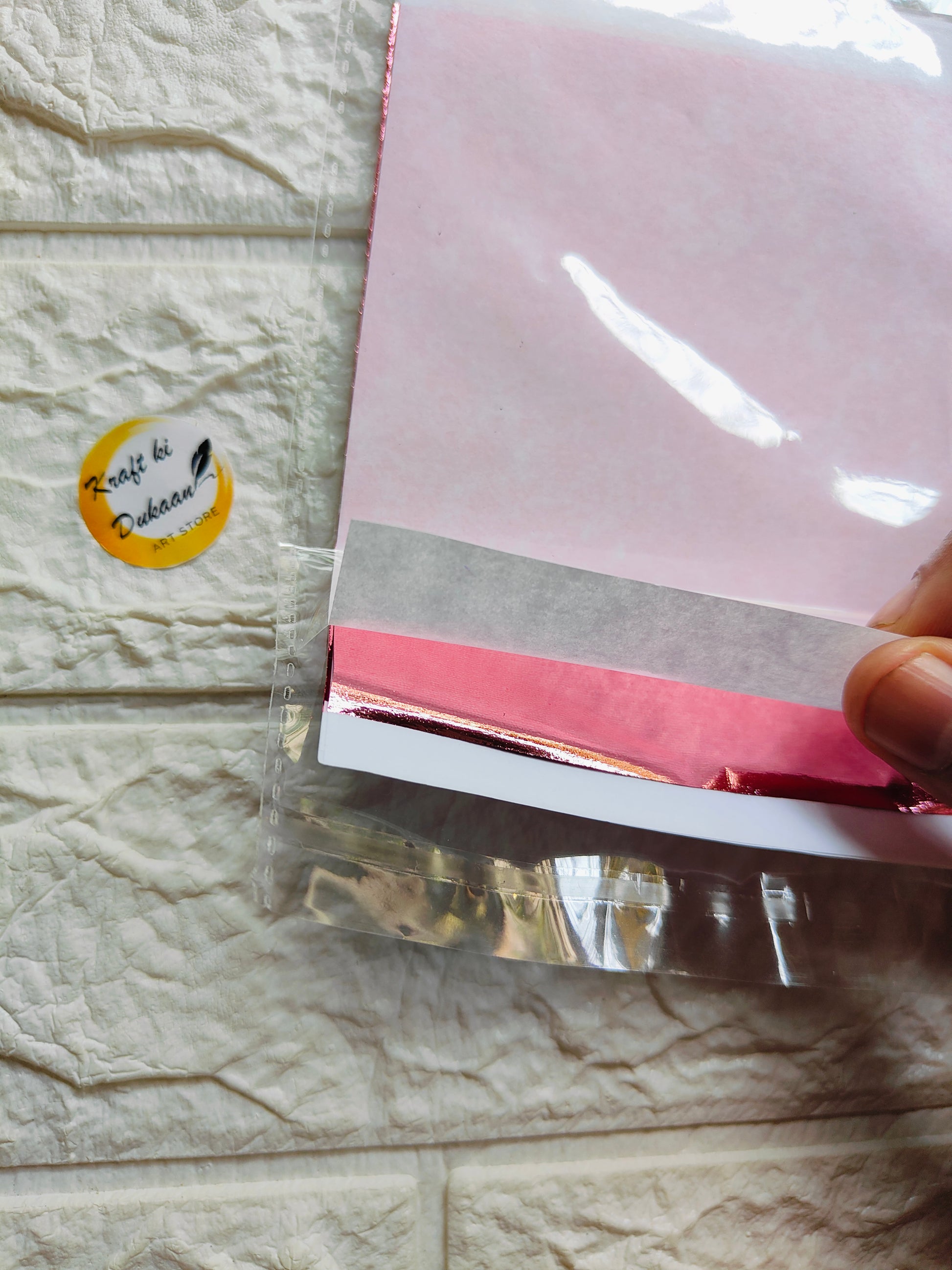 Metallic Foil Flakes Sheet A2 - Kraft ki Dukaan