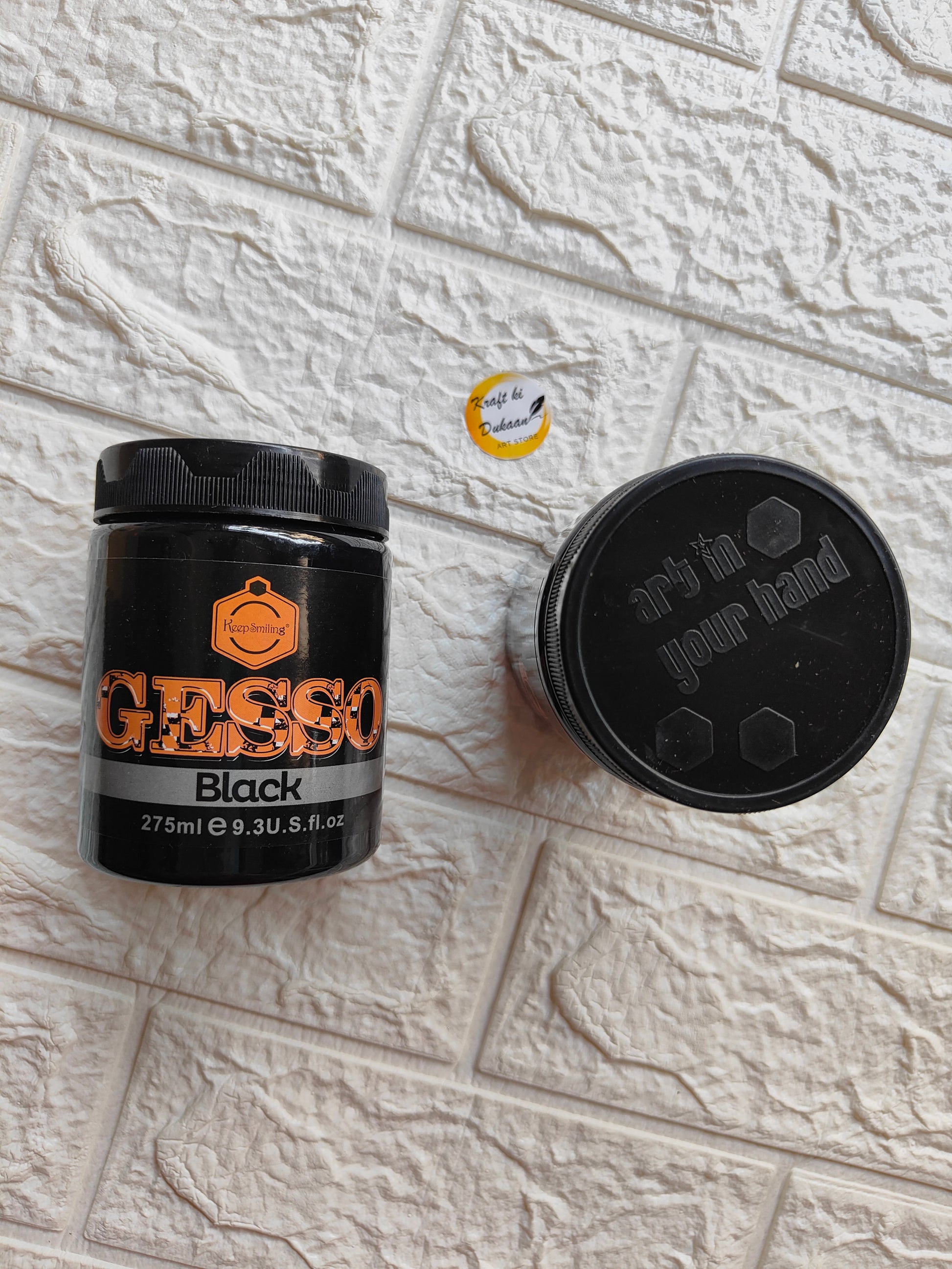Acrylic Gesso Black 275ML - Kraft ki Dukaan