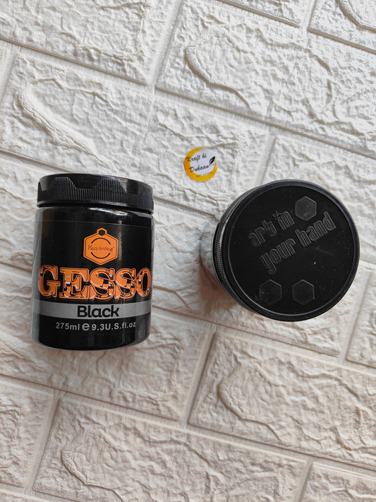 Acrylic Gesso Black 275ML - Kraft ki Dukaan
