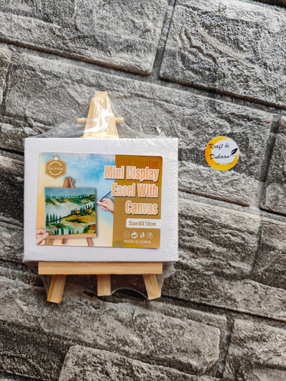 Mini Canvas and Easel White (8x10CM) - Kraft ki Dukaan